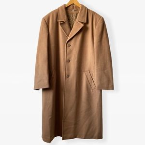 Wool and Cashmere Men’s Camel coat